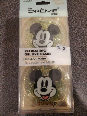 The Creme Shop Mickey Mouse Gel Eye Pads Masks Cold Or Hot Depuff